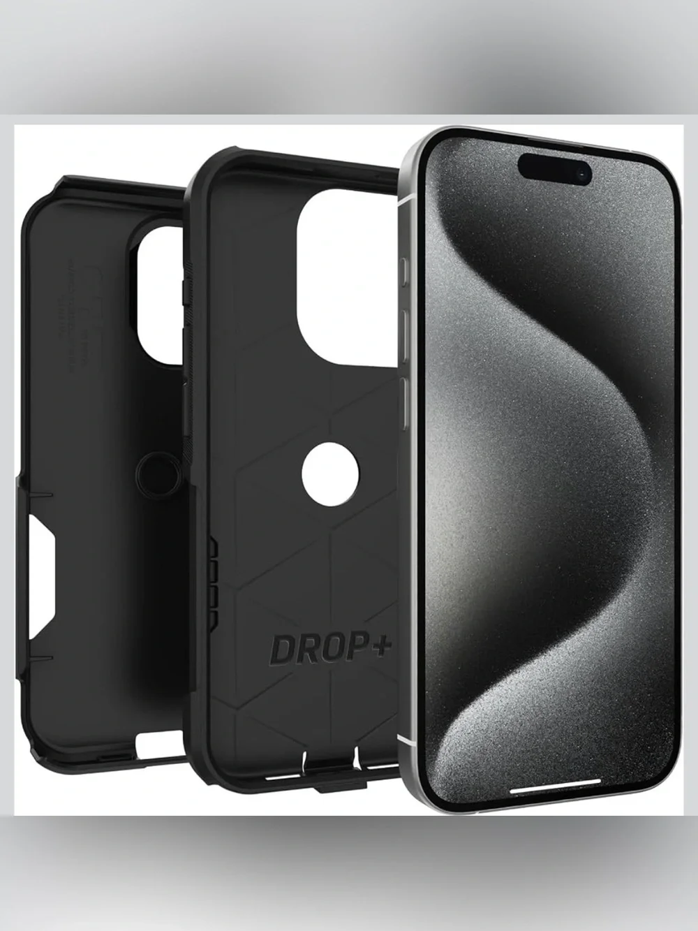 NEW OtterBox iPhone 15 Pro MAX Commuter Series Case - Black, Slim & Tough